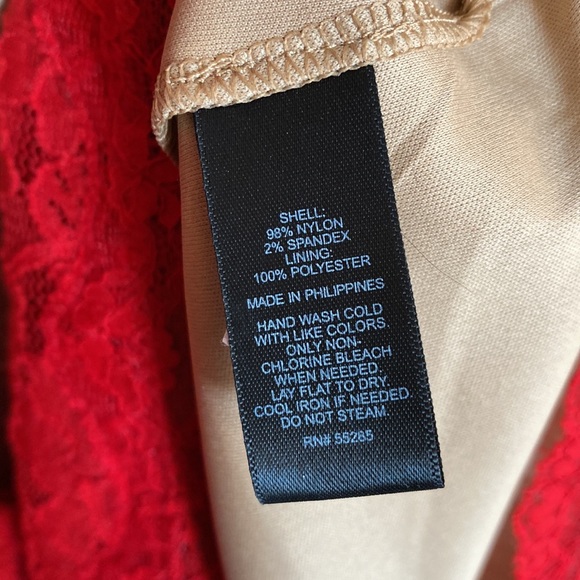 Express Red Lacy Dress - Picture 6 of 10